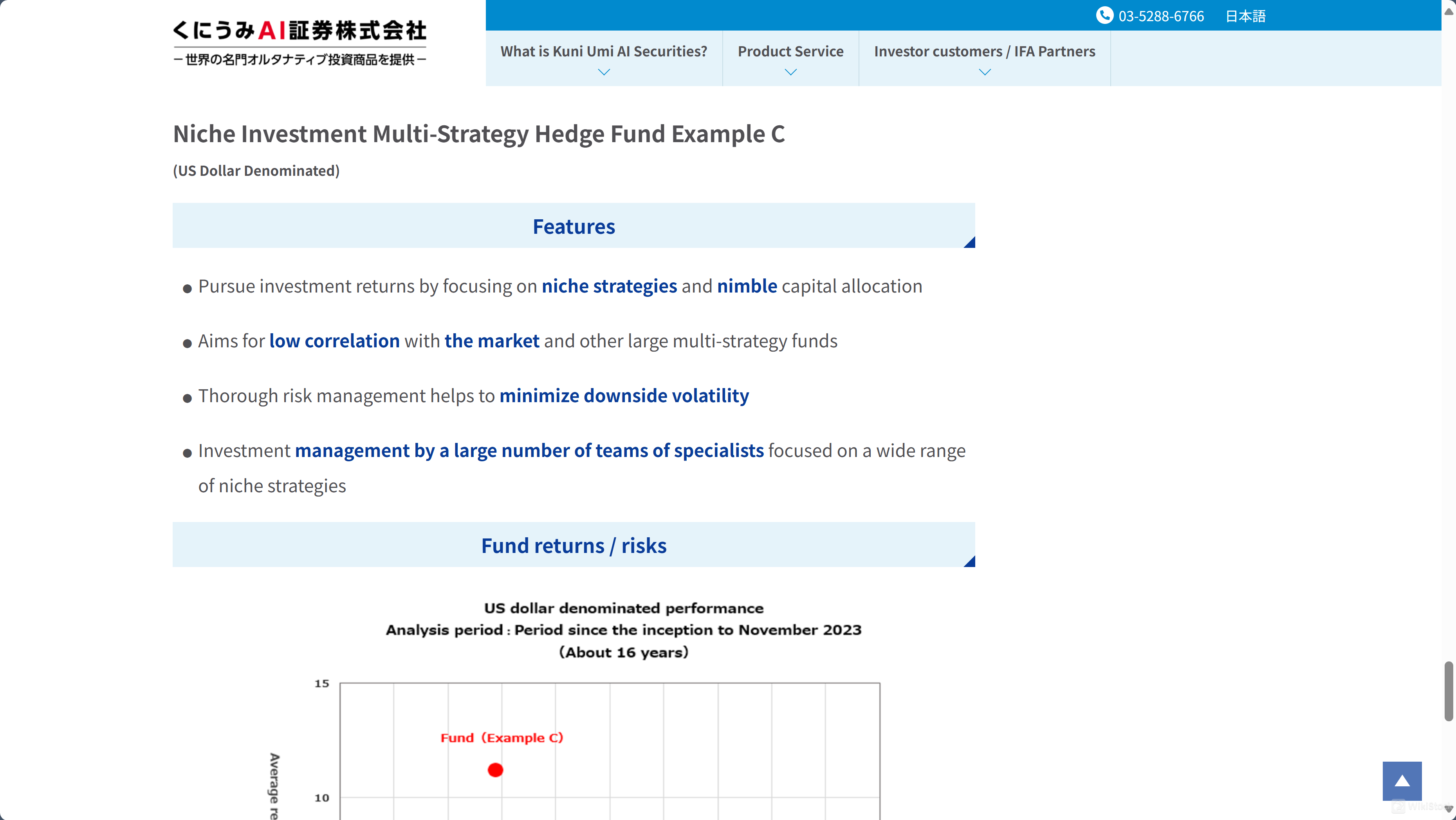 Halimbawa ng Niche Investment Multi-Strategy Hedge Fund C