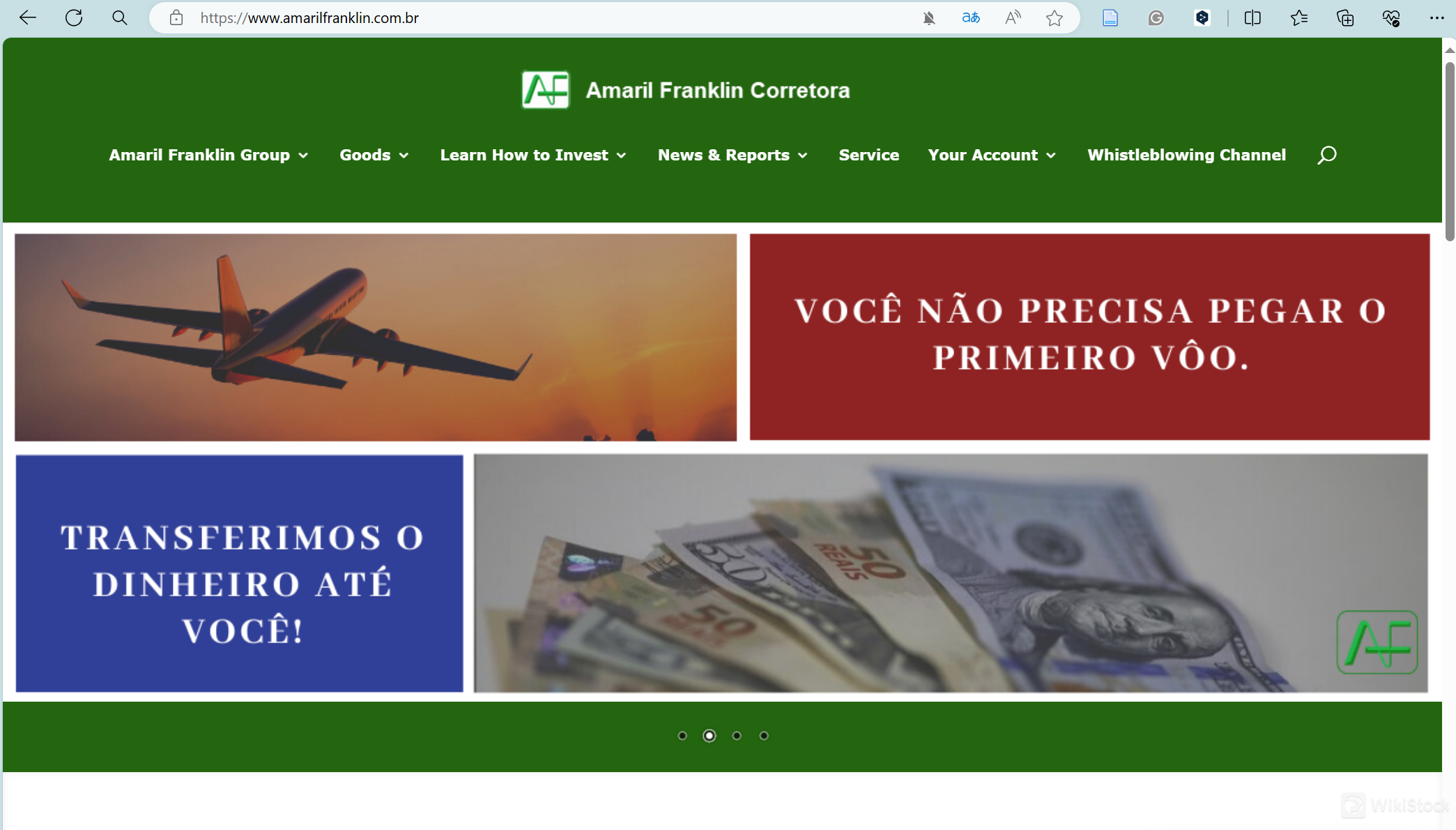 Amaril Franklin Corretoras homepage