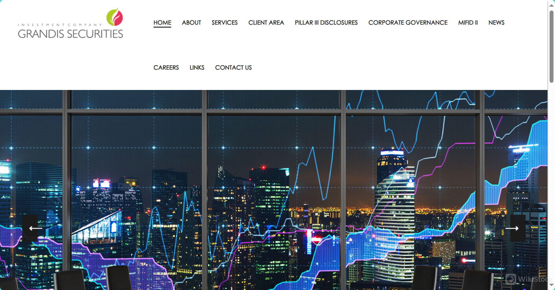 Grandis Securities' homepage