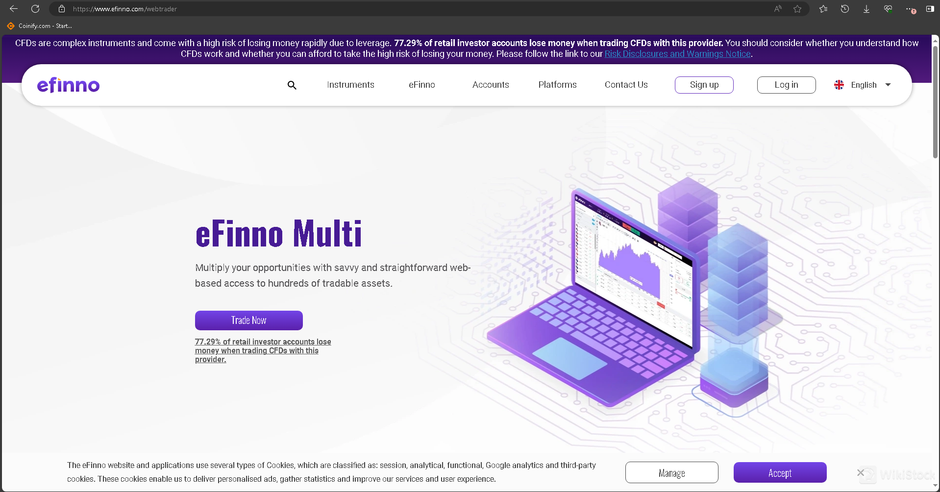 eFinno's homepage