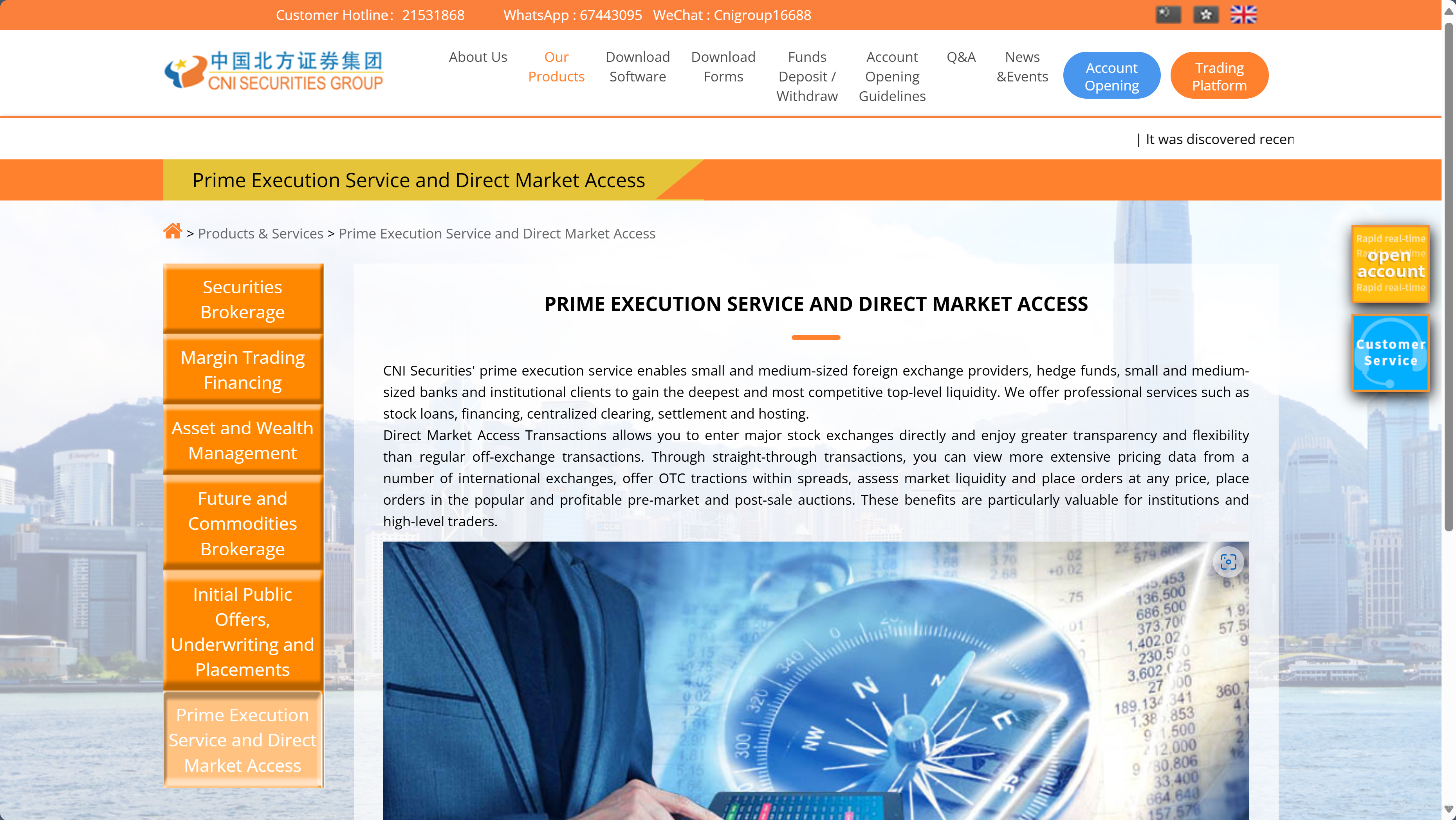 What are securities to trade with CNI Securities Group?