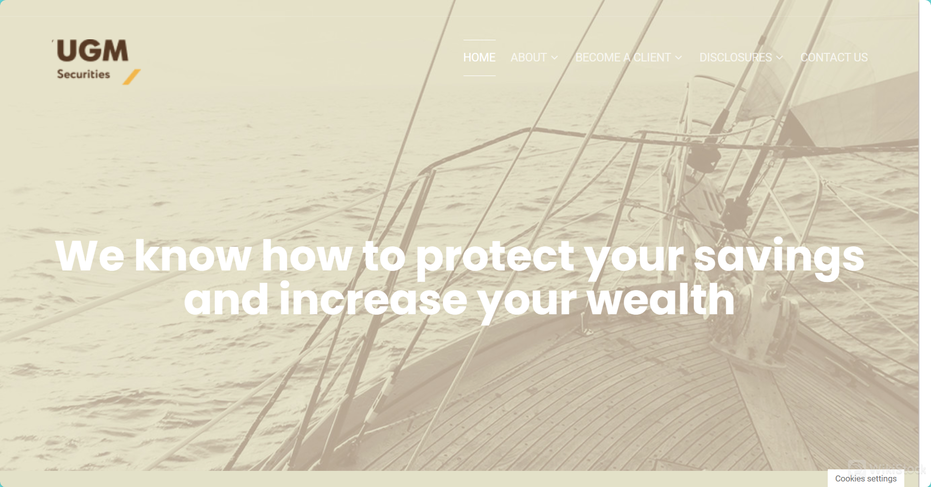 UGM Securities' homepage