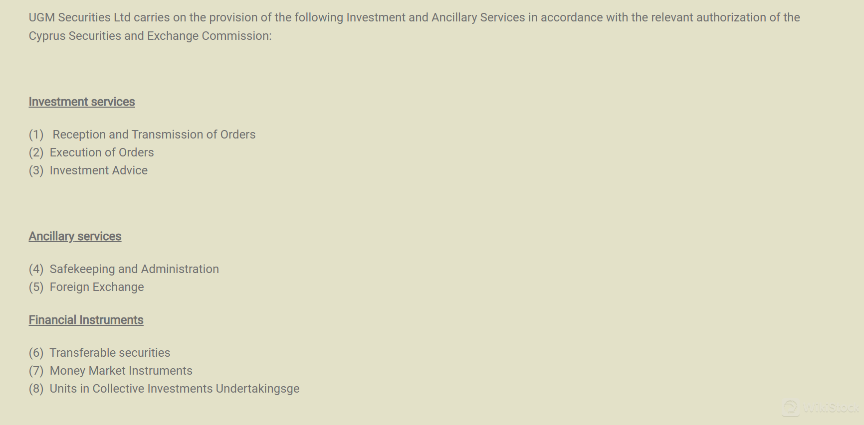 Apa saja Efek yang Dapat Diperdagangkan dengan UGM Securities?