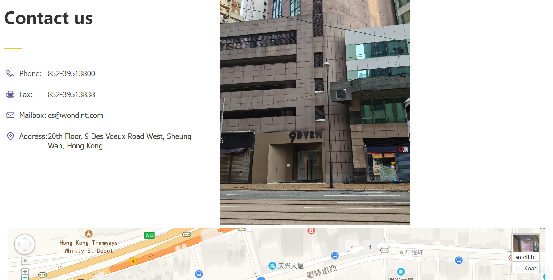 Contact info Contact info