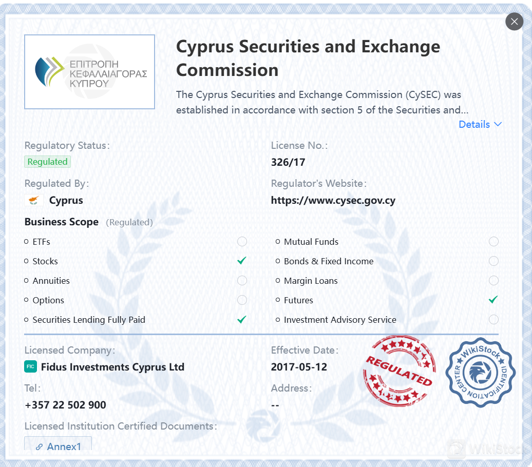 Regulated by CySEC