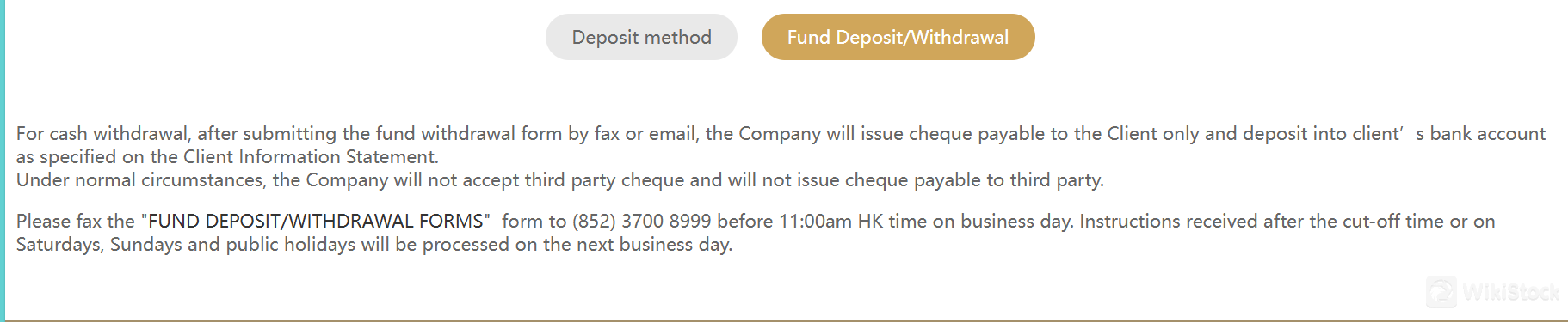 Deposit & Penarikan Deposit & Penarikan