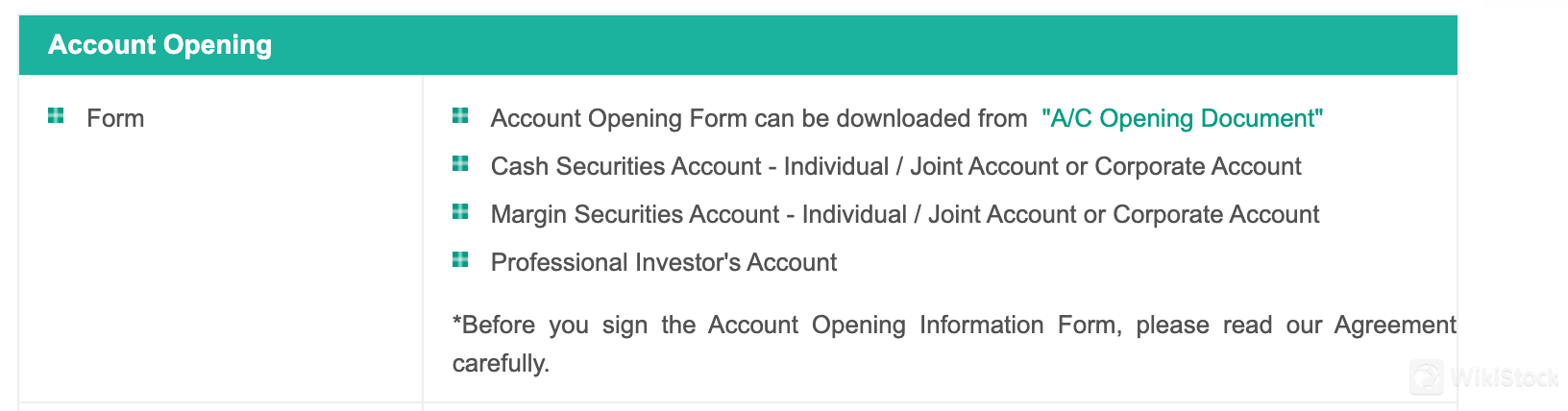 ABCI Securities Accounts
