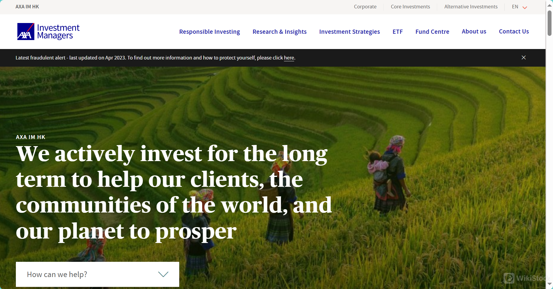 AXA IM HK's homepage