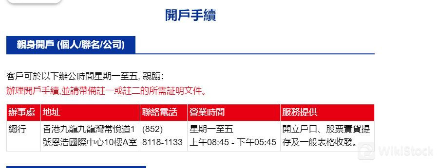 電訊王證券帳戶