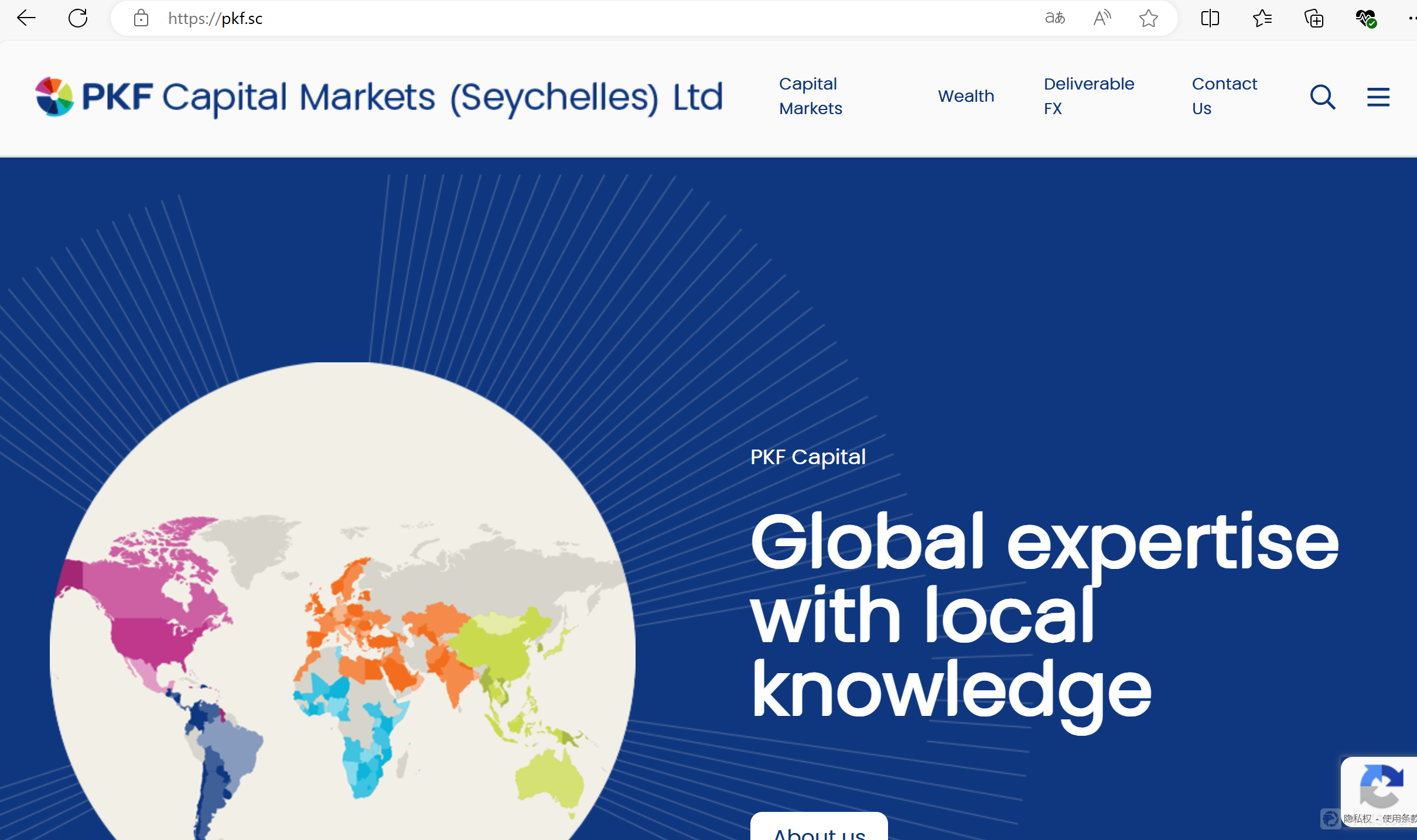 PKF Capital's homepage