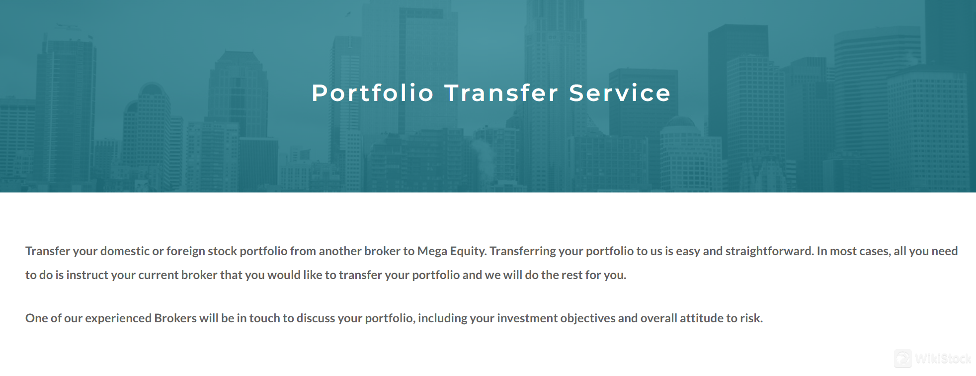 Portfolio Transfer Service
