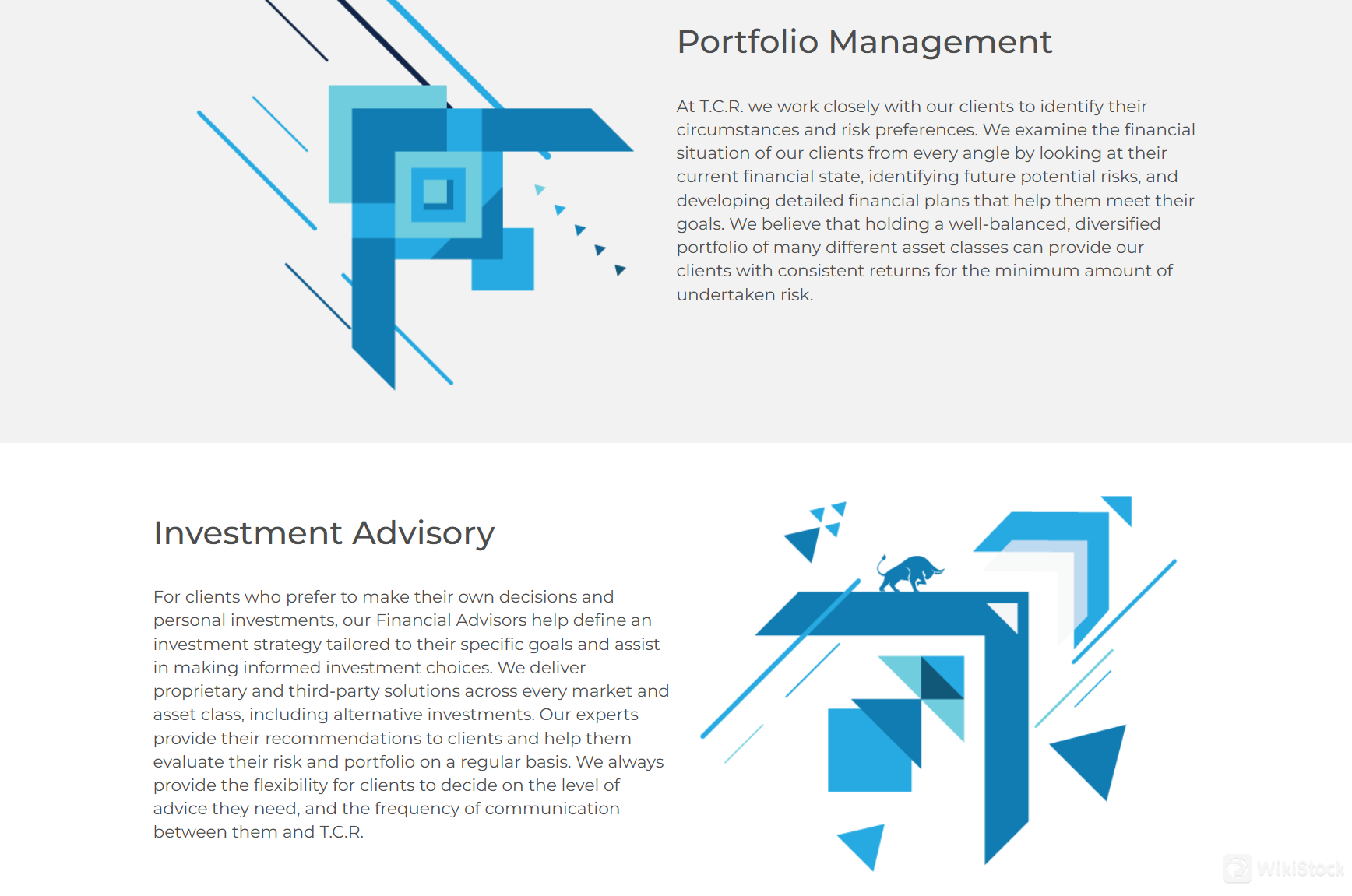 TCR Individual & Corporate Services TCR Individual & Corporate Services
