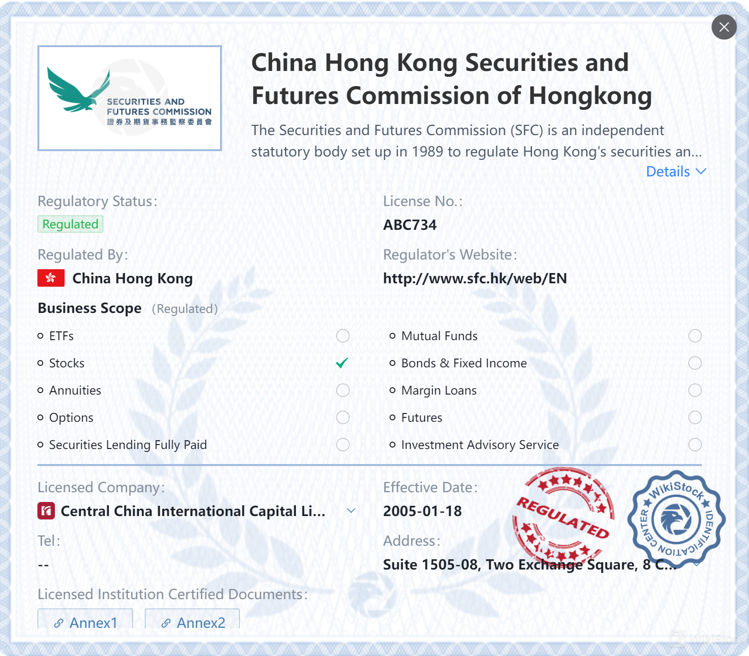 Ligtas ba ang CENTRAL CHINA INTERNATIONAL?