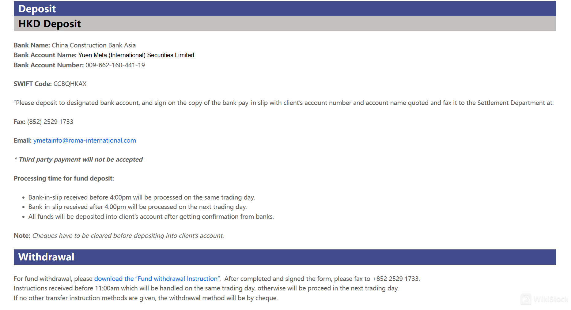 YMETA Deposit & Withdrawal YMETA Deposit & Withdrawal