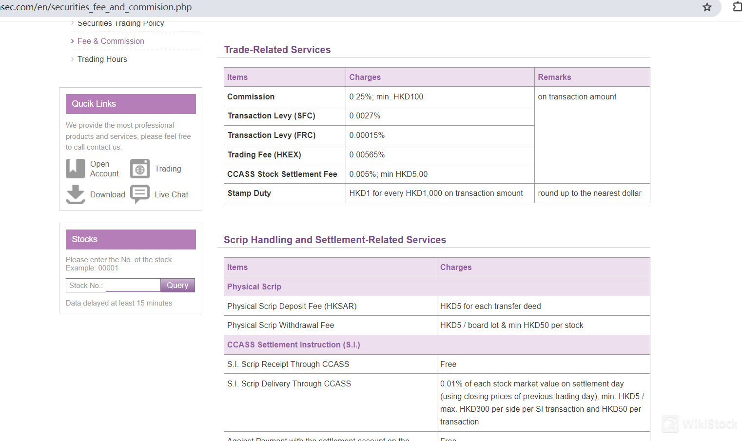 ASA Fees Review