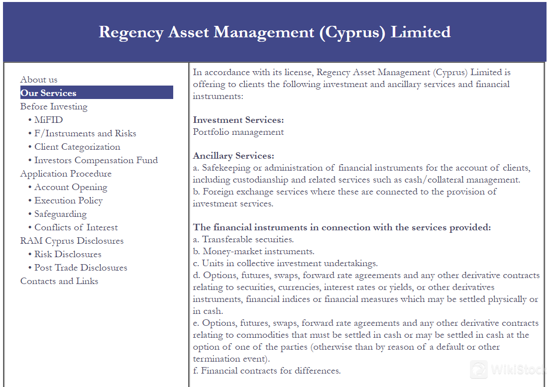 RAM Cyprus Services RAM Cyprus Services