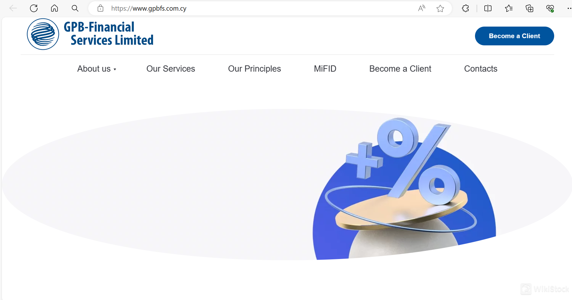 GPB-Financial Services' homepage