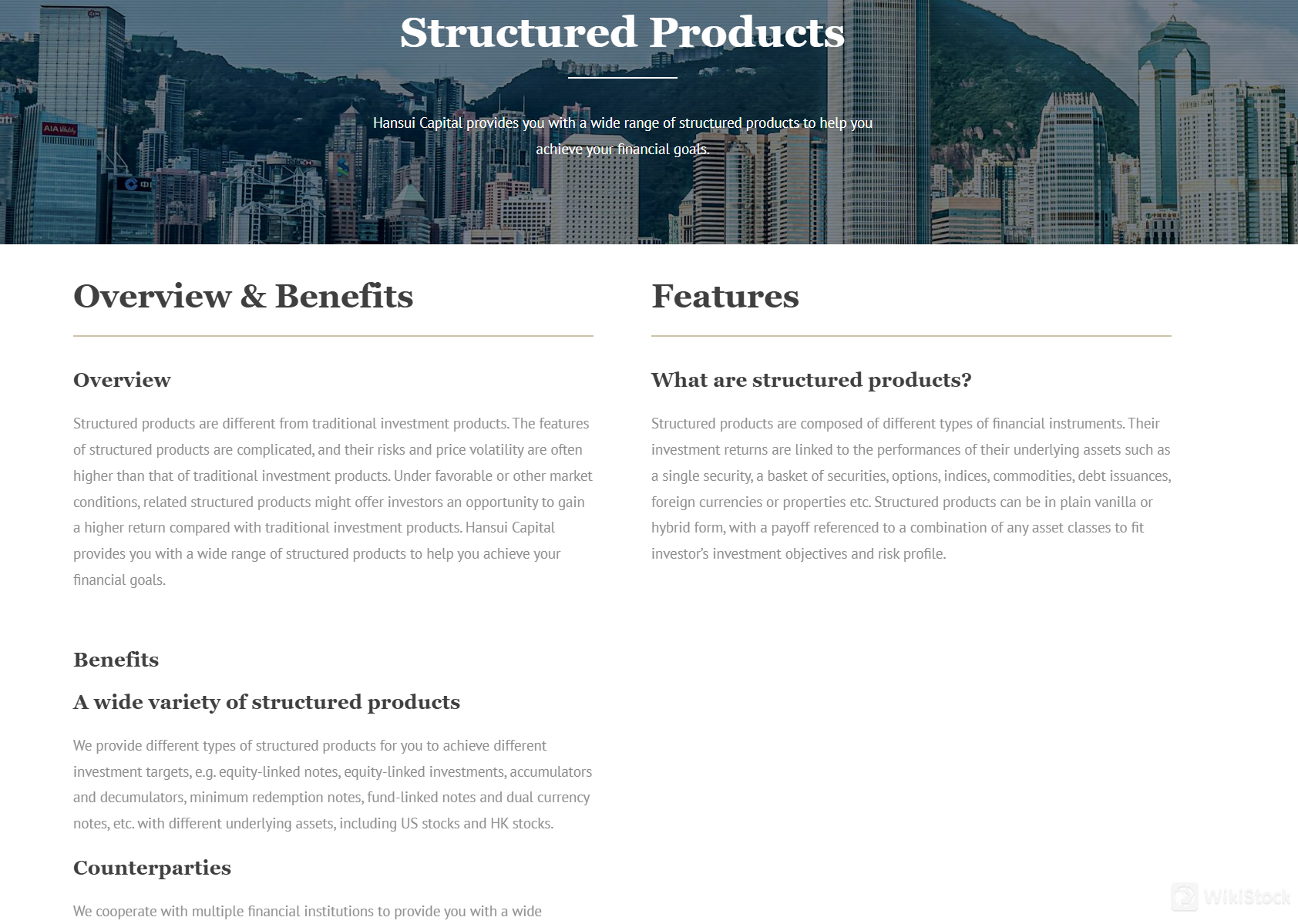 Structured products