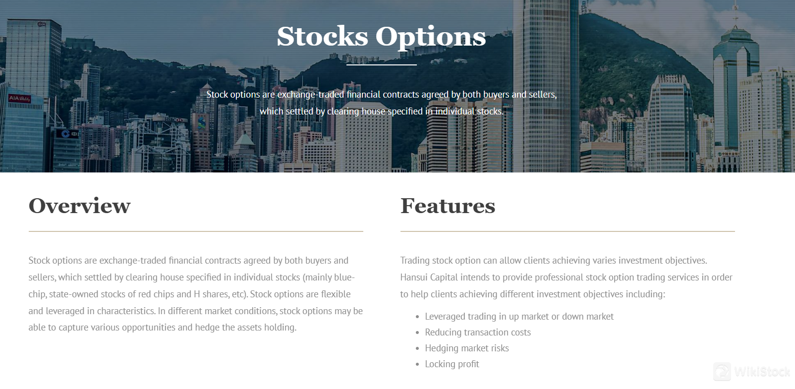 Stock options