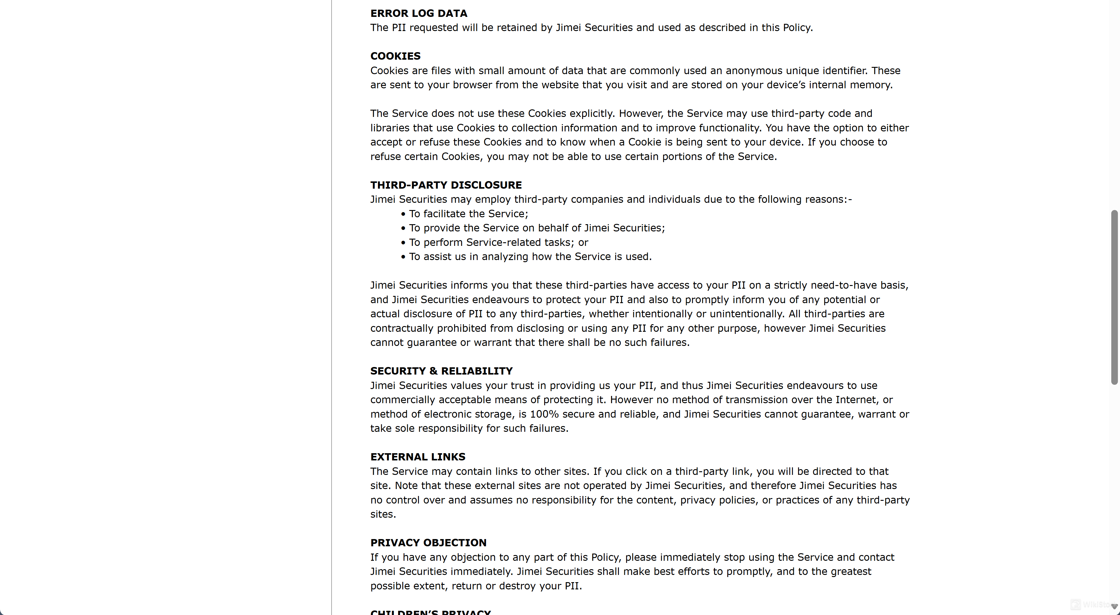 Is Jimei Investment Safe?