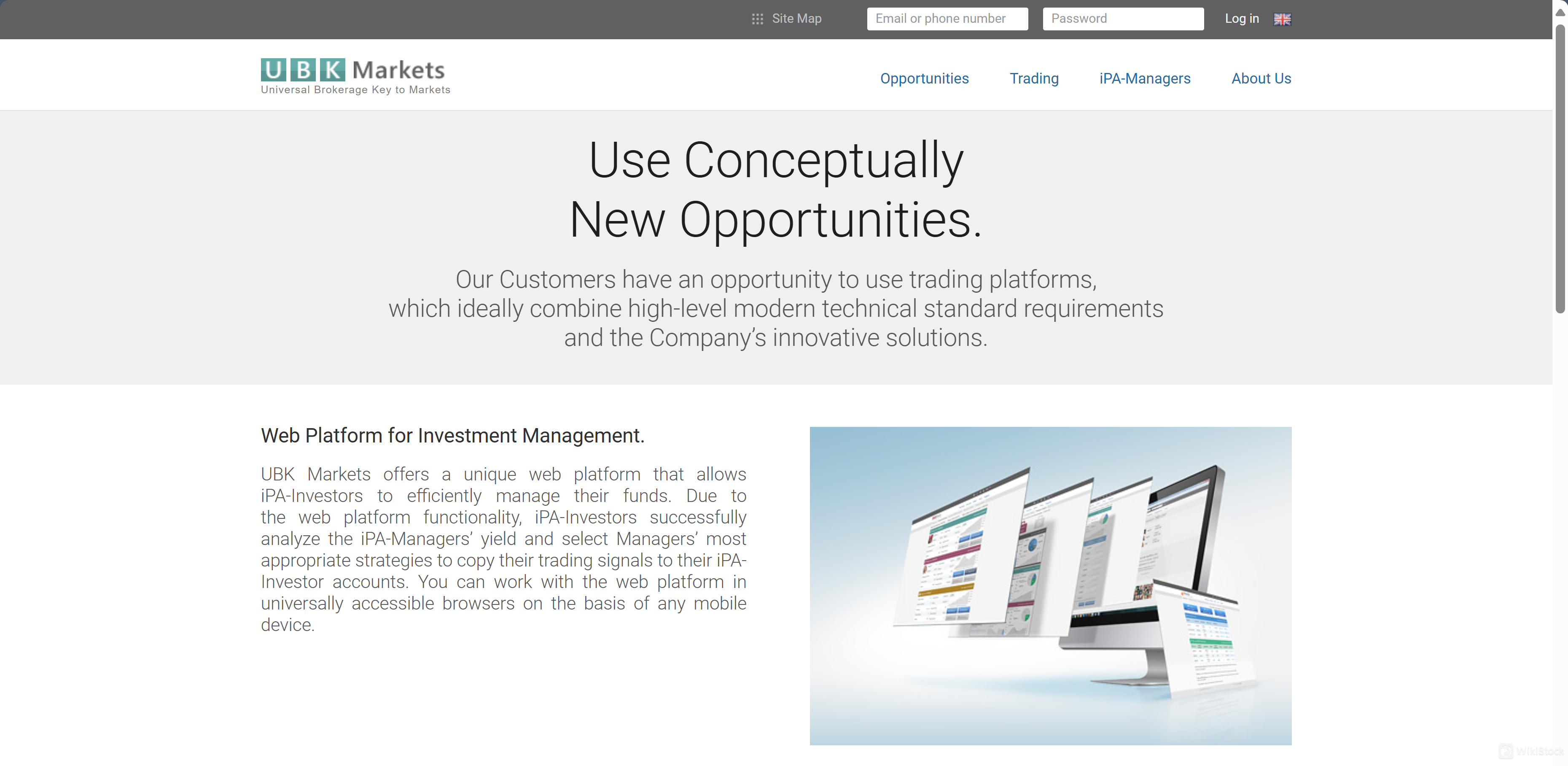 แพลตฟอร์มเว็บสำหรับการจัดการการลงทุน