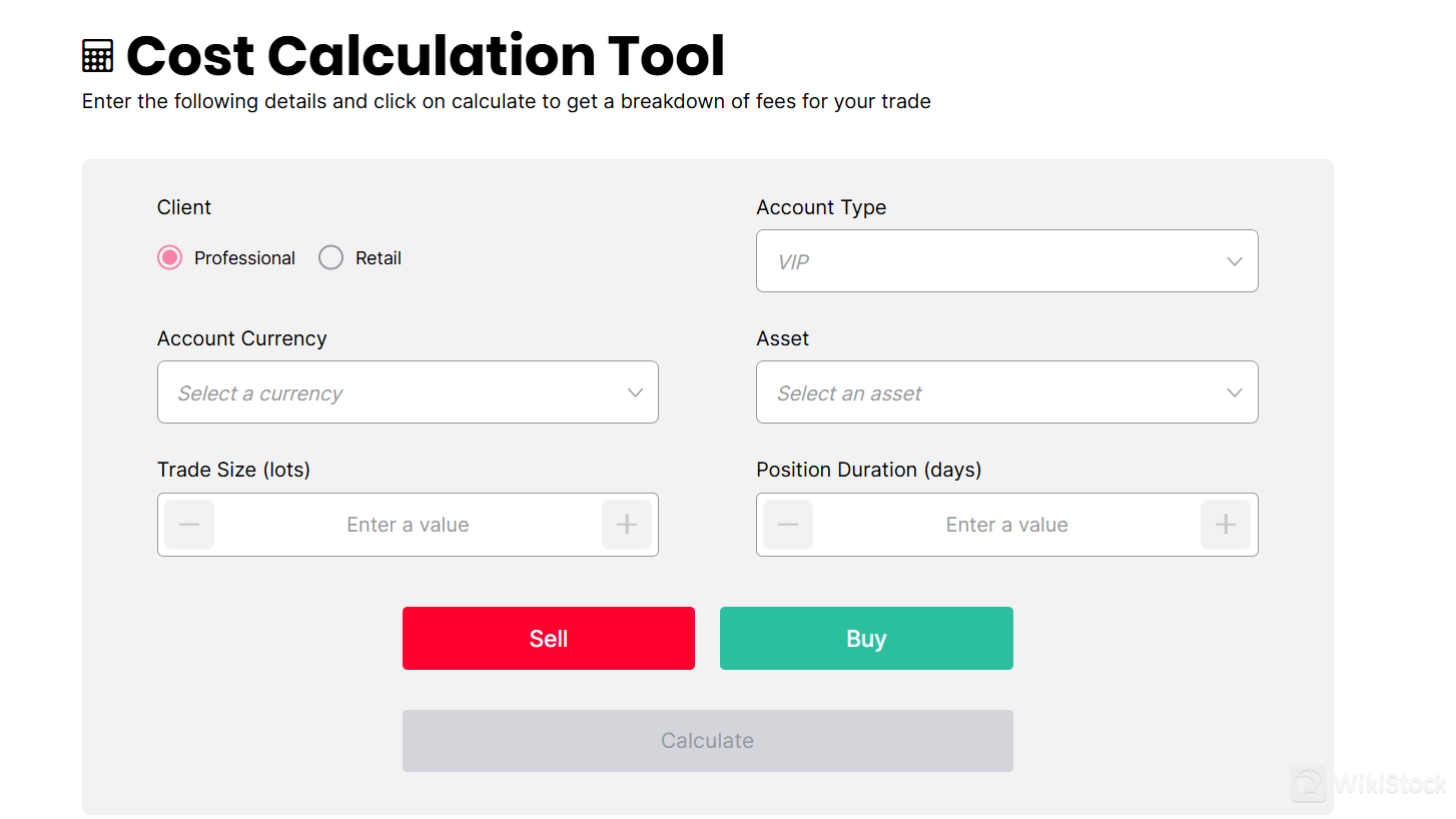 Cost Calculation Tool