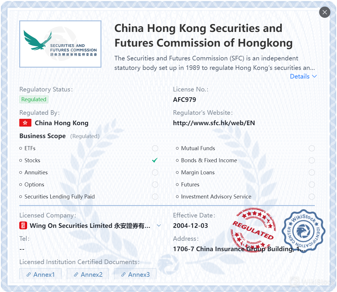 Ang Wing On Securities ba ay ligtas?