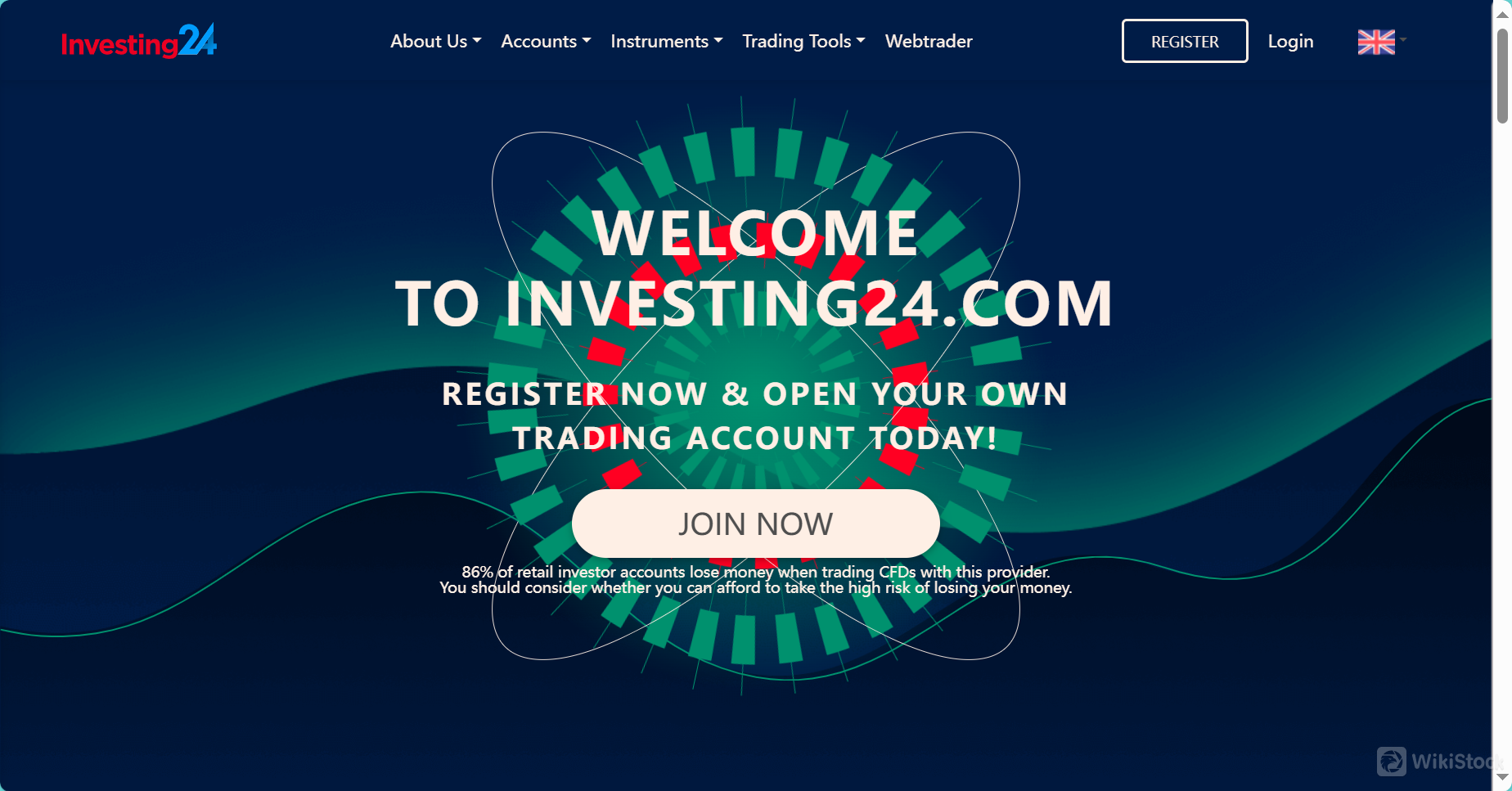 Investing24's homepage Investing24's homepage