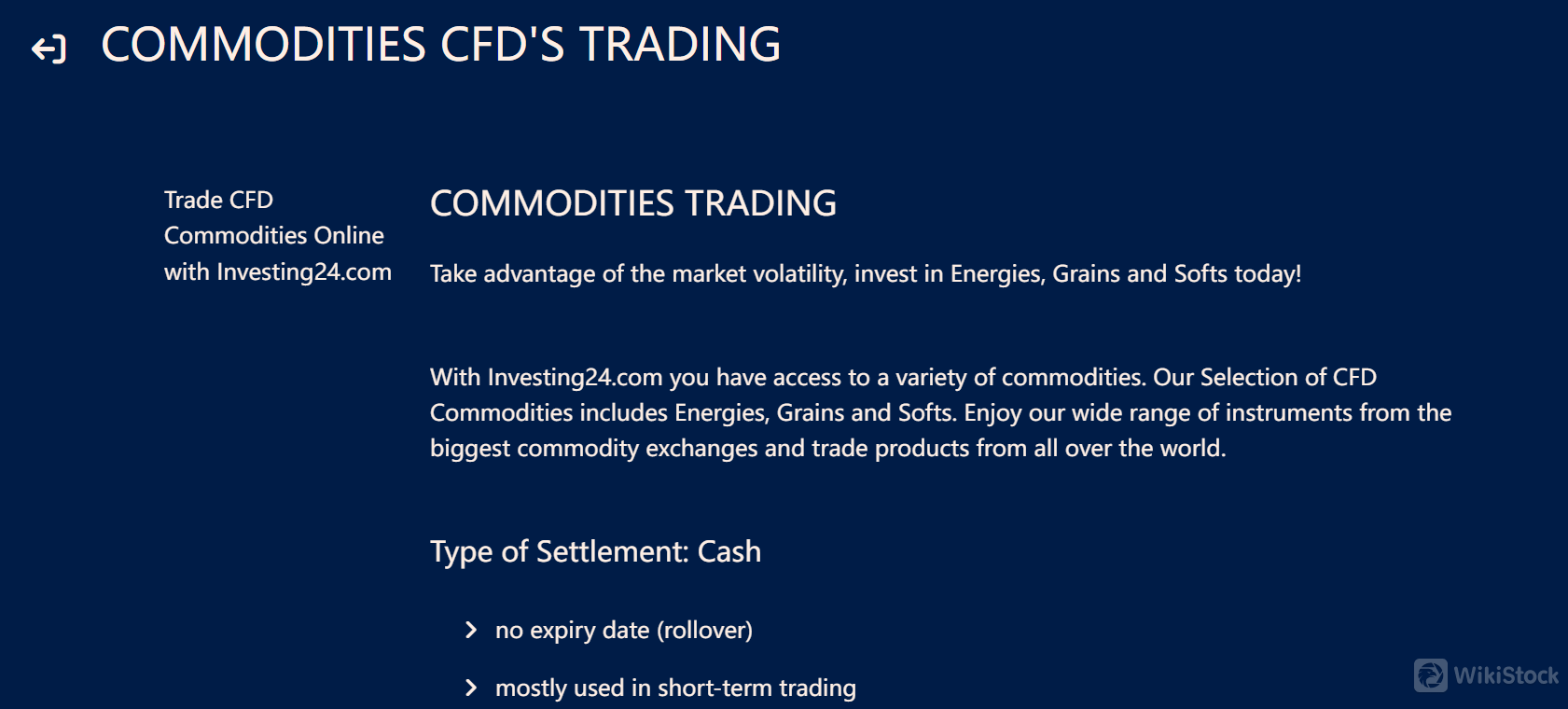 Commodities Commodities