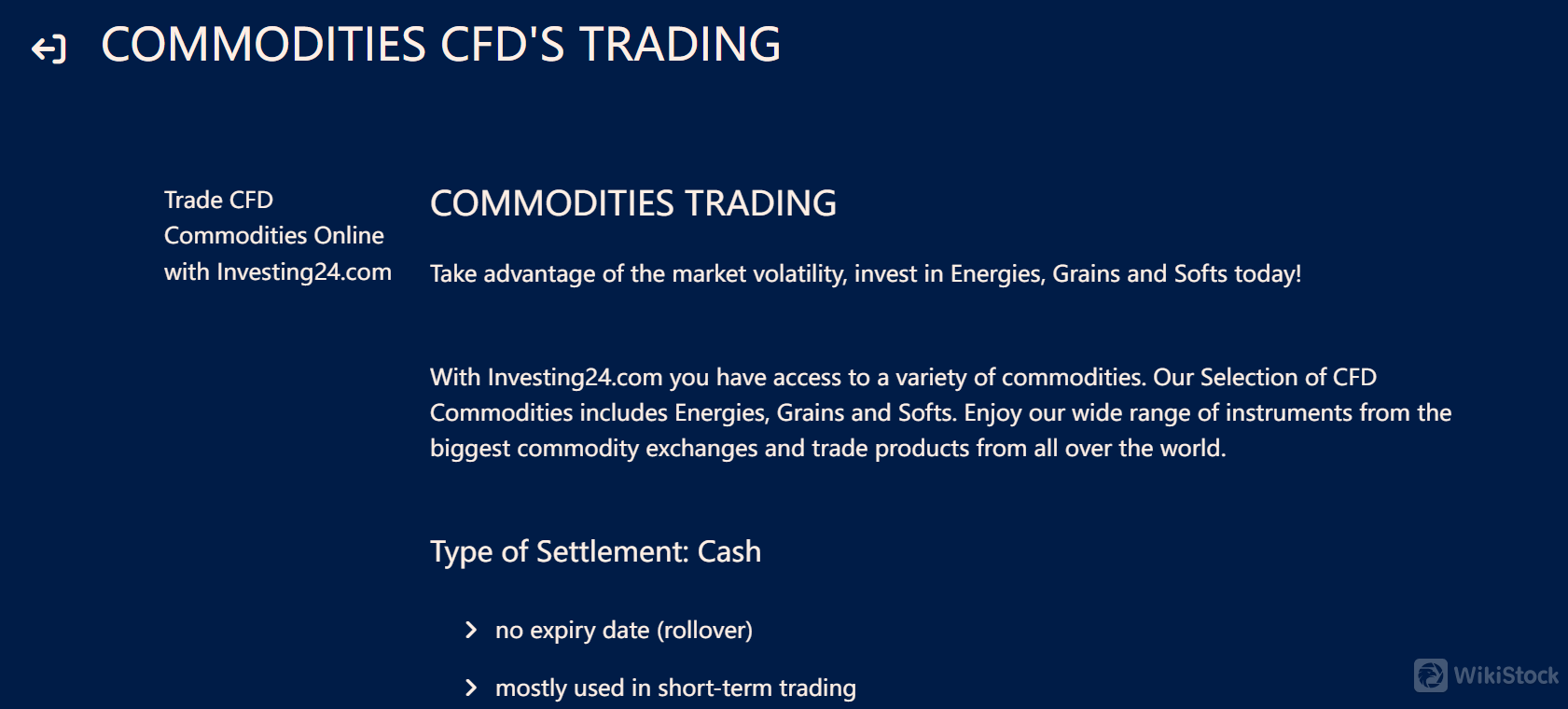 Commodities