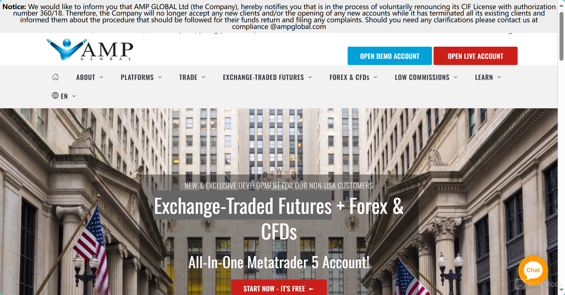 AMP Global's homepage