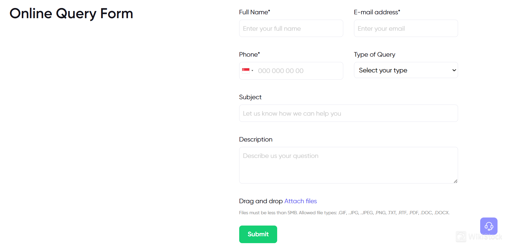 Form ng Pakikipag-ugnayan