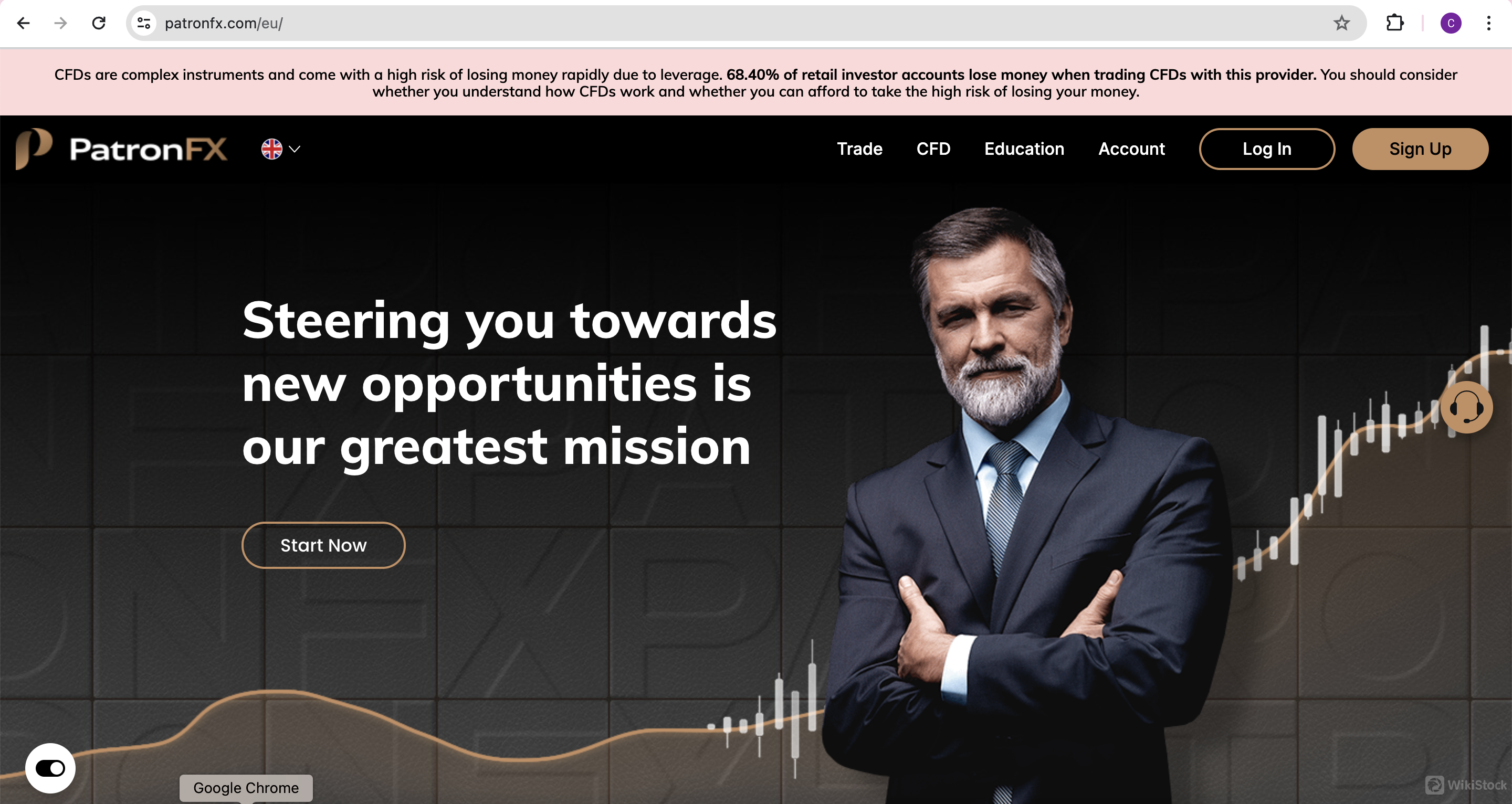 PatronFX's homepage