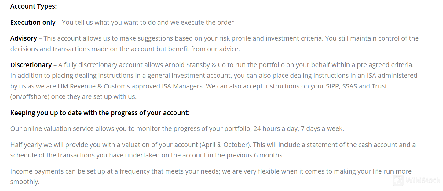 Arnold Stansby & Co Accounts