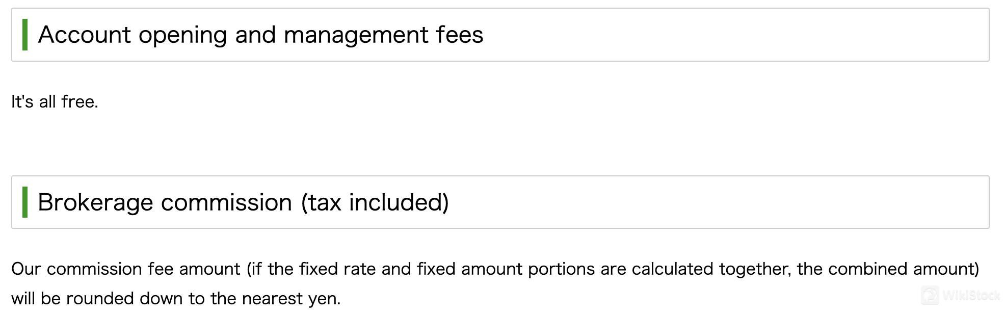 Nishimura Securities Fees Review