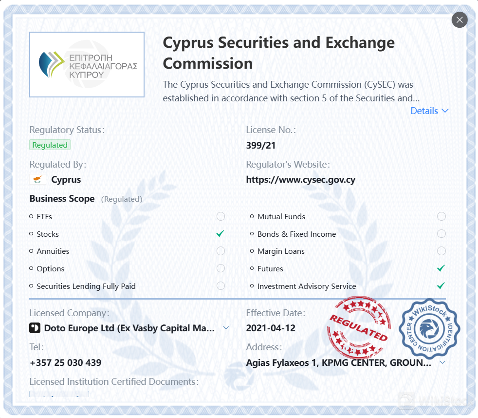 Regulated by CySEC Regulated by CySEC