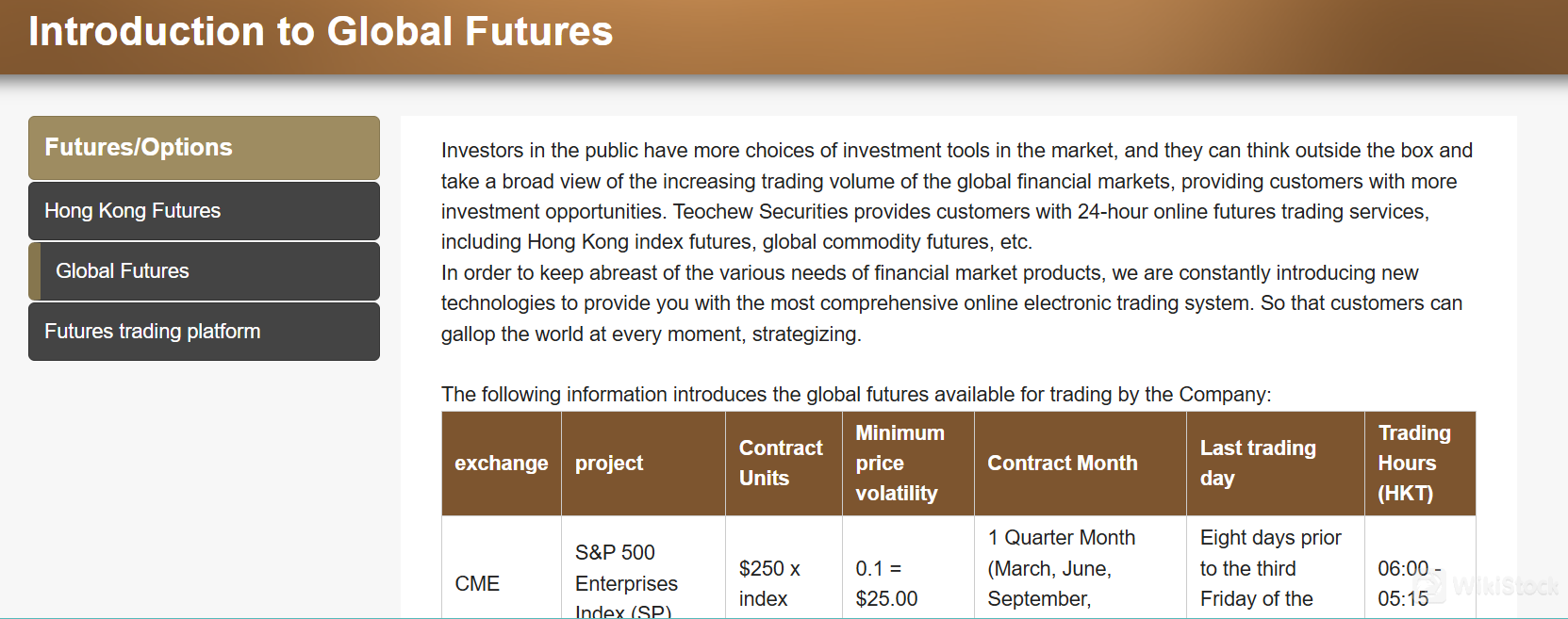 IPO information