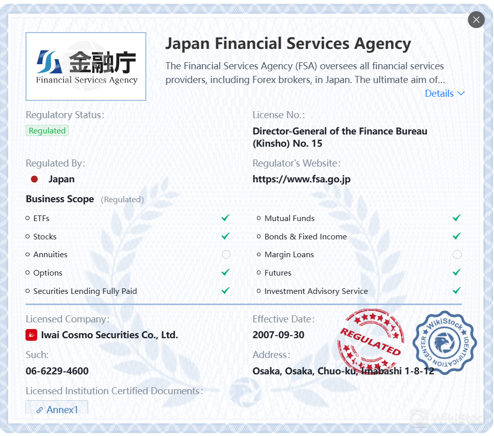 FSAによる規制 FSAによる規制
