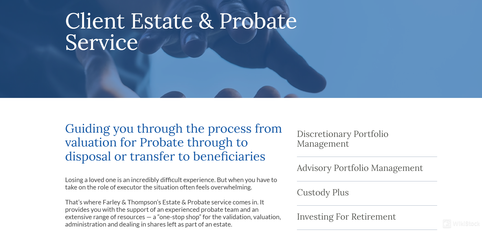 Client Estate & Probate Service