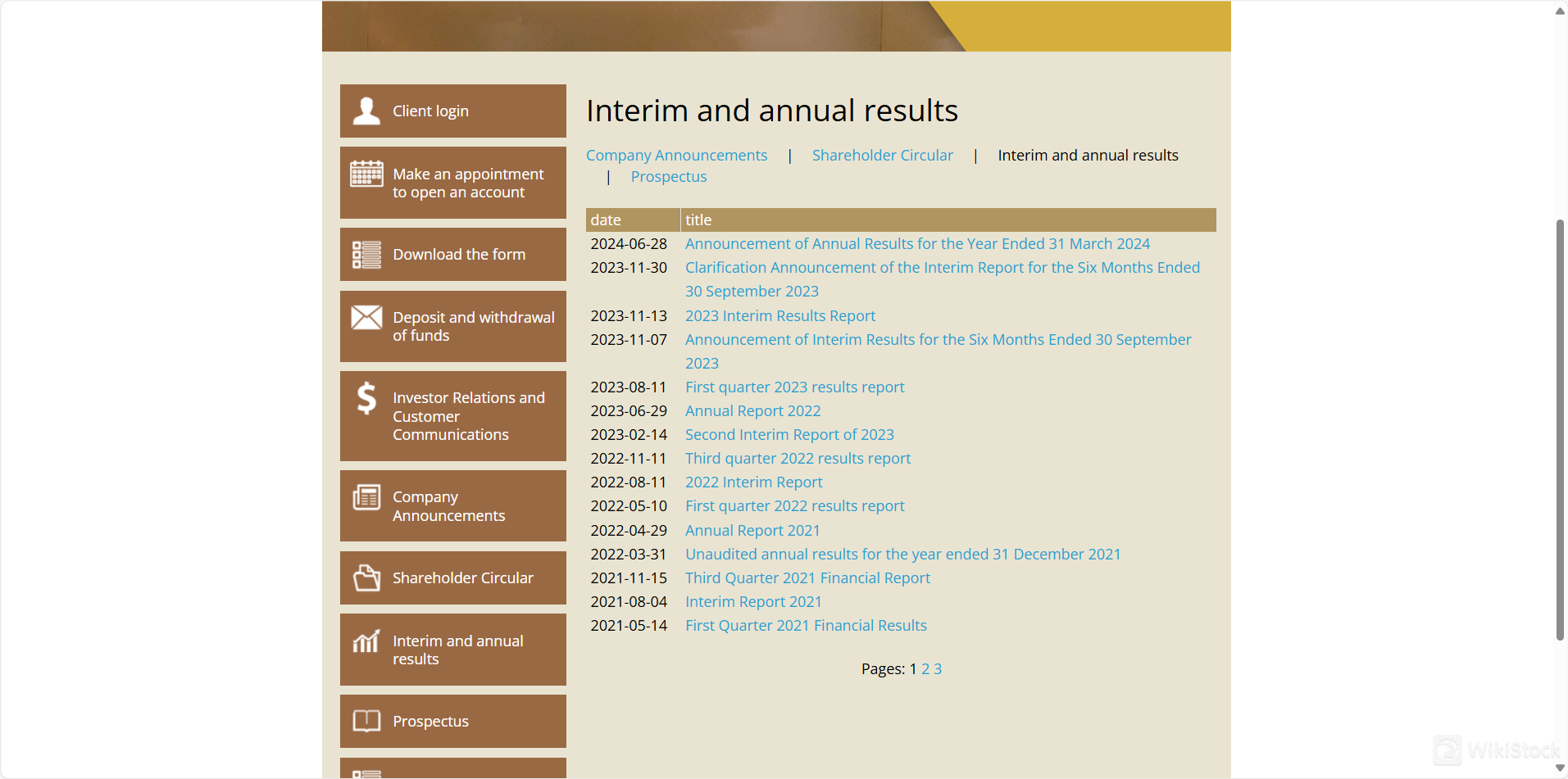 Company Announcements and Performance Reports