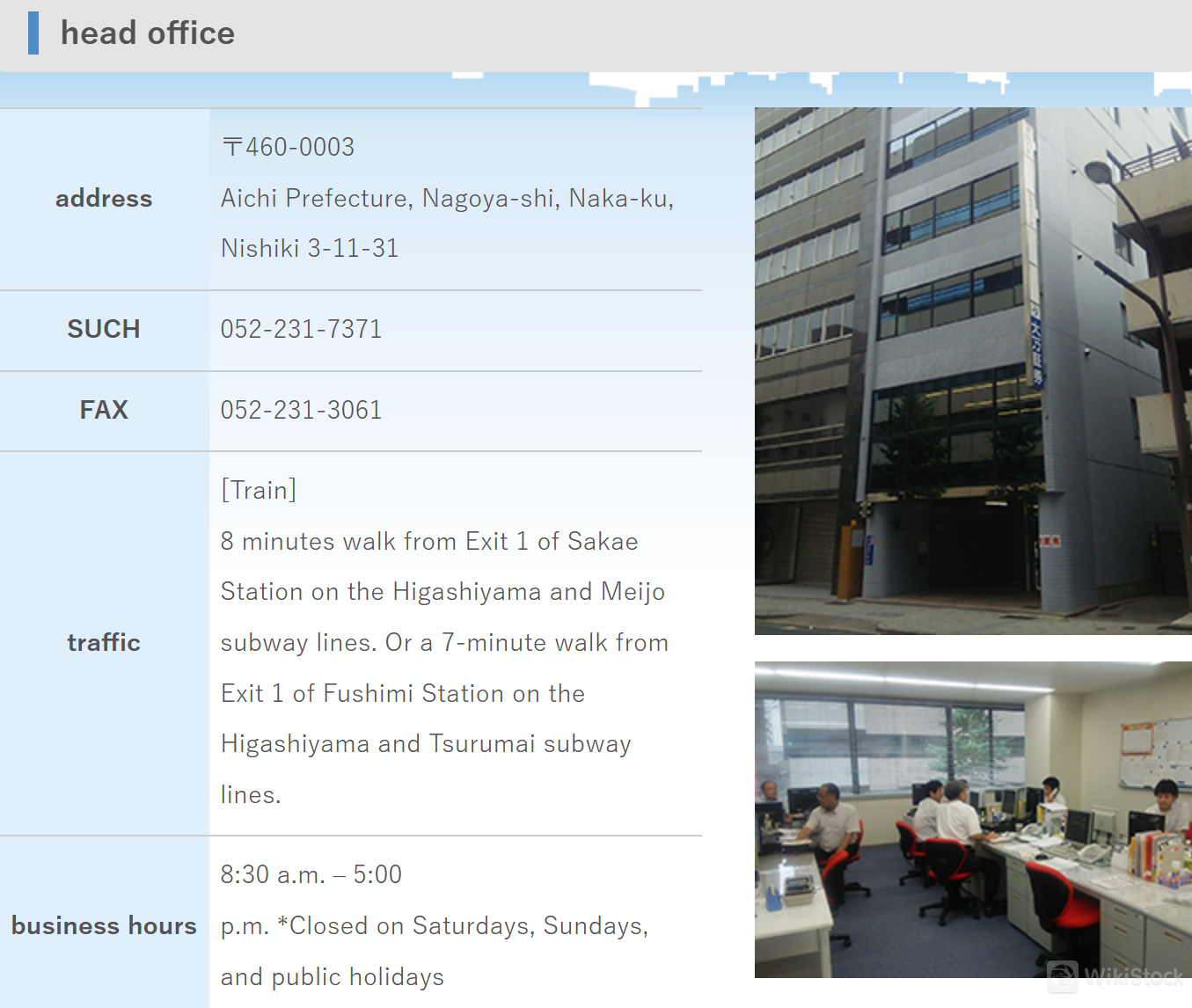 Contact info