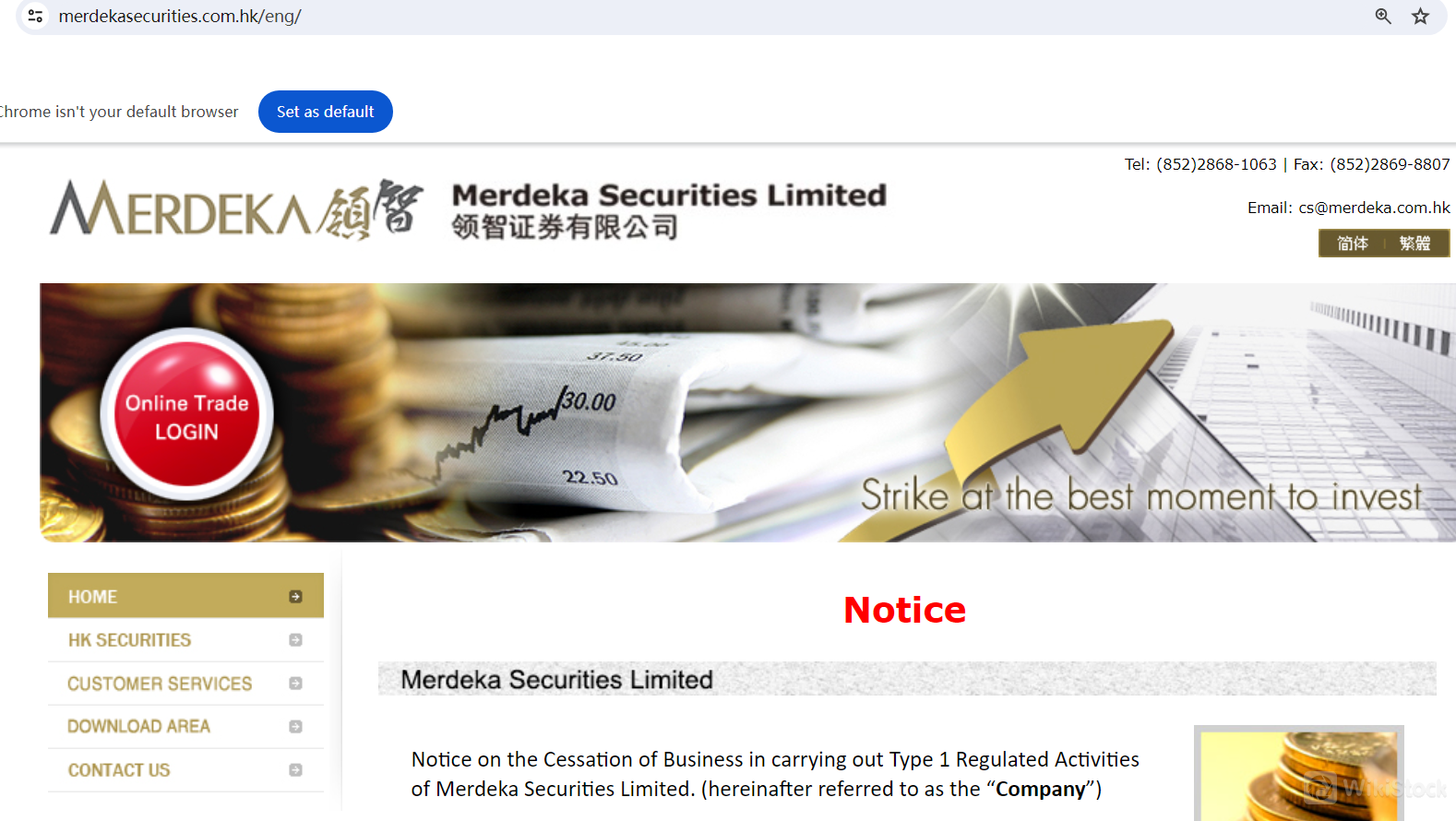 Merdeka's homepage Merdeka's homepage