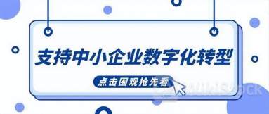 加大中小企业数字化服务供给