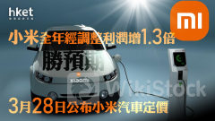 小米1810｜小米全年經調整利潤增1.3倍、勝預期 盧偉冰：小米汽車SU7定價「有點貴，但物超所值」