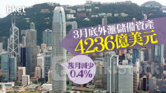 外匯儲備｜金管局：3月底外滙儲備資產4236億美元 按月減少0.4%