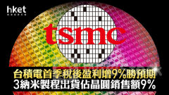 TSM｜台積電TSMC第二季營收有望衝破200億美元、美股盤前升近1% 首季稅後盈利增加9%勝預期