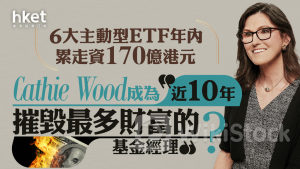 科技女股神？｜Cathie Wood旗下ARK年內走資170億港元 成近10年摧毀最多財富的基金？