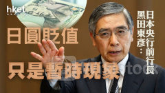 日圓走勢｜日圓升穿153、4日料花600億美元入市 央行前行長黑田東彥：日圓貶值僅暫時現象