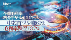 中芯981業績｜中芯國際趙海軍：次季續量增價跌、料全年營收增逾8% 首季少賺69%、毛利率跌至13.7% 績後升逾2%