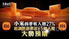 1810業績｜小米首季經調整利潤近65億人幣大勝預期 電動車「SU7」6月單月交付1萬輛
